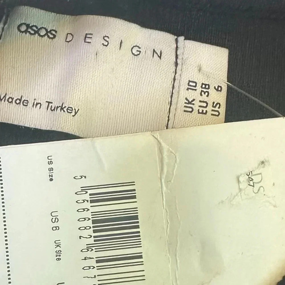 Asos Design Black Maxi Dress Sleeveless Stretch Cutout Size 6 Women's NWT - Picture 8 of 9